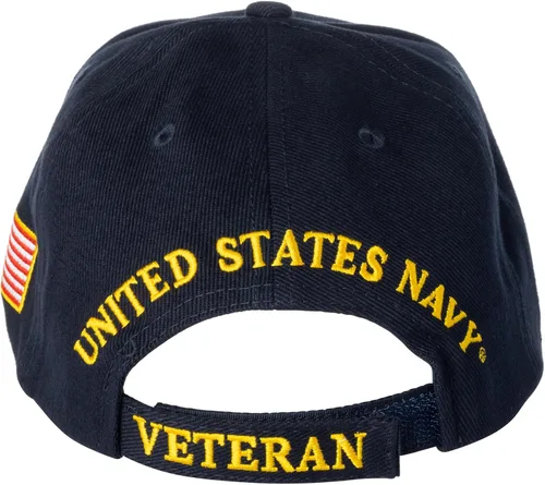 Vista 3 de Veterano de la Marina de los Estados Unidos Orgullosamente servido Blue Hat Cap USN
