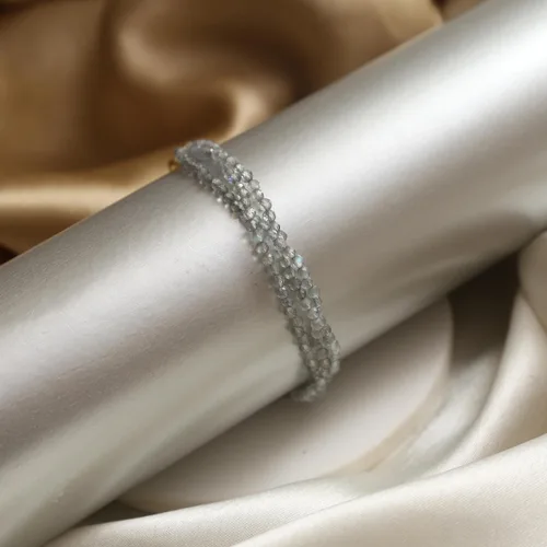 Vista 57 de Gempires - Pulseras de cuentas naturales de múltiples hebras, ligeras, hechas a mano, hipoalergénicas, de 8 pulgadas, chapadas en oro, elegantes