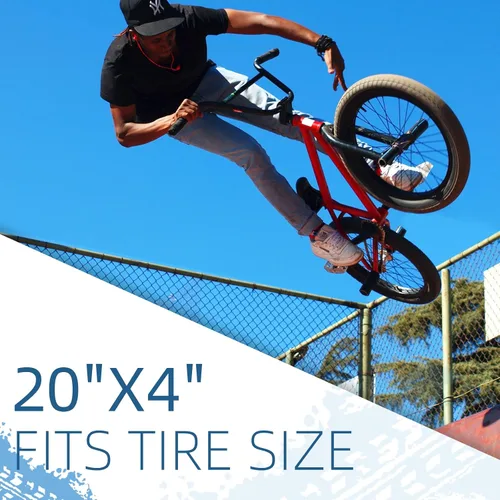 Vista 3 de BWSHLF Fat Tire Tube, 20 x 4.0 Schrader Valve 35/48 MM Fat Tire Inner Tube, High Air Tightness, Anti-Puncture, with 2 Tire Levers Included-2 Pack