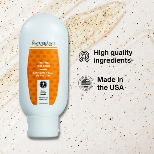 Vista 6 de Exfoliante facial de árbol de té (4 onzas líquidas) - Exfoliante para piel propensa al acné