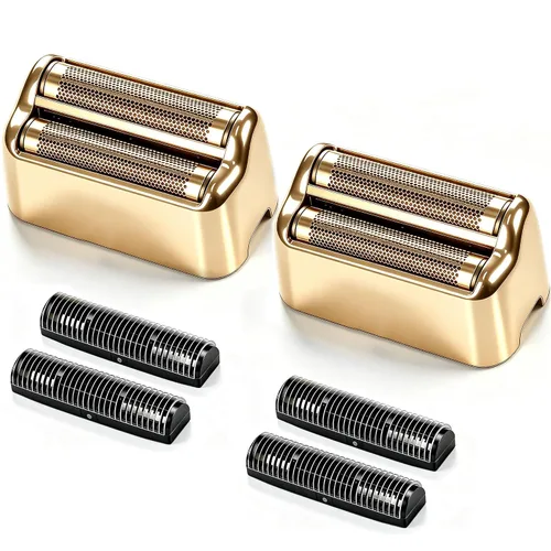 Vista 17 de Hoja de repuesto para afeitadora y cortadoras compatibles con BaBylissPRO Barberology Double FXFS2G (dorado)