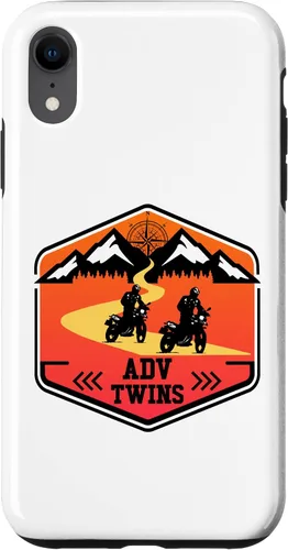 Vista 9 de iPhone 12 mini Adv Twins Riders Motorcycle Biker Off-Road Brother Sister Case