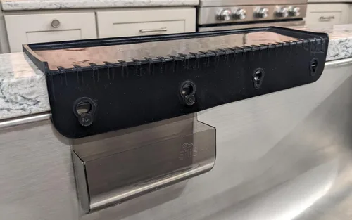 Vista 16 de SiliSink - Protector de borde de silicona para fregadero de cocina, se adapta a 3.75 a 4 pulgadas de ancho, el protector de bordes de silicona
