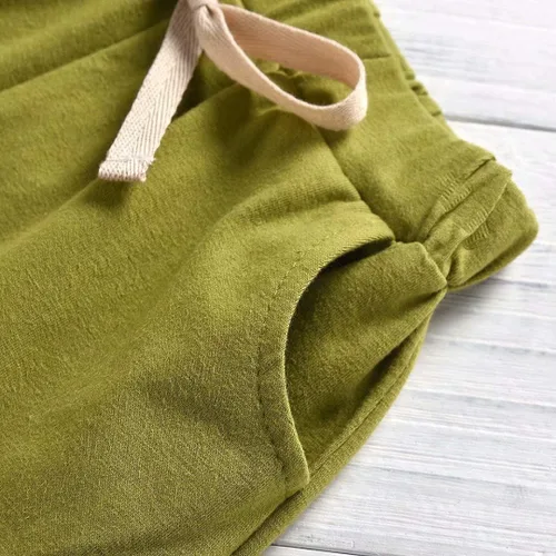 Vista 7 de Conjunto de camiseta y pantalones cortos de dinosaurio para niños pequeños de 6 meses a 5 años