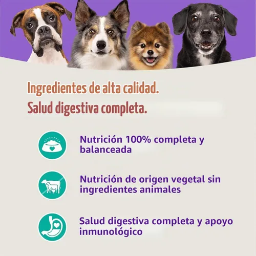 Vista 6 de Halo Holistic - Alimento seco para perros, receta vegana a base de plantas, algas, 3.5 libras