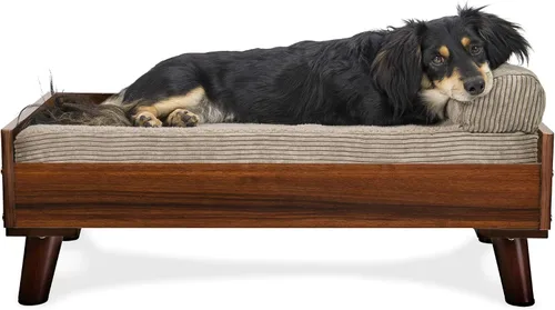 Vista 16 de Furhaven Pet – Sofá de felpa ortopédica para perro, cama con forma de L, tumbona ergonómica con contorno de cuna, cama para perros y gatos, varios