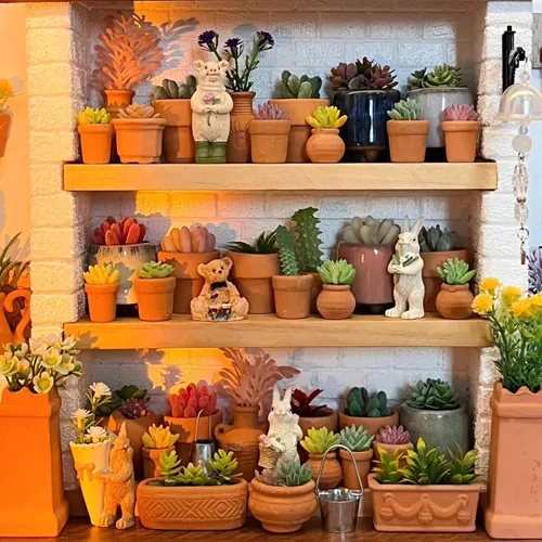 Vista 9 de Mini macetas de terracota – Macetas pequeñas de arcilla para suculentas, cactus, manualidades de bricolaje, jardín de hadas, proyectos escolares