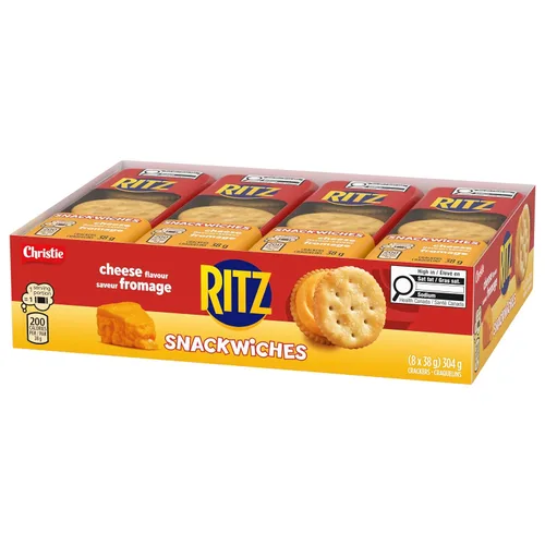 Vista 10 de Ritz Snackwich Crackers Sabor de queso (8 x 1.34 oz) 304 g/10.7 oz {Importado de Canadá}