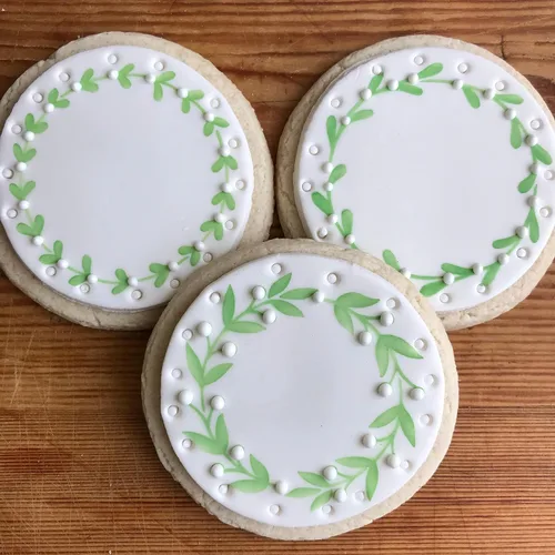 Vista 2 de Juego de plantillas de galletas de Vine Wreaths C1025 de Designer Stencils