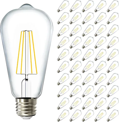 Vista 10 de ST64 - Bombilla de filamento LED de 8.5 W, varios colores y tamaños, 4/16 de pulgada