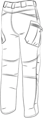 Vista 8 de Helikon-Tex - Pantalones OTP tácticos para exteriores, línea