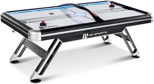 Vista 8 de MD Sports Mesa de Air Hockey con anotador electrónico de arcade, perfecta para salas de juegos familiares