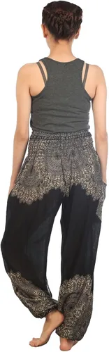 Vista 2 de LOFBAZ Harem Boho Pantalones para Mujer Yoga S-4XL Plus Ropa Hippie PJ
