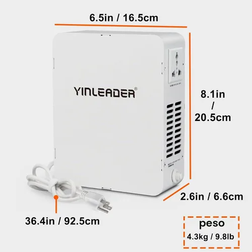 Vista 6 de 1500W 110/120V a 220/240V Convertidor de voltaje Paso Arriba Transformador