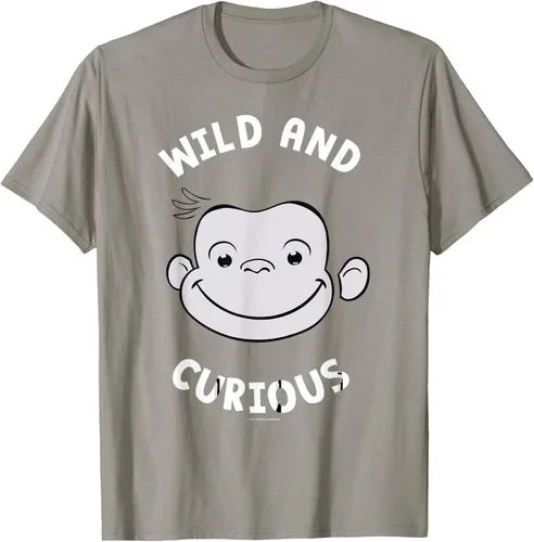 Vista 33 de Curious George Camiseta Big Face Wild and Curious Negro