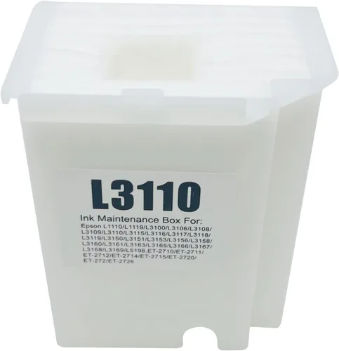 Vista 2 de 1 caja de mantenimiento L3110 compatible con EcoTank ET2800 ET2812 ET2820 ET2821 ET2826 ET2880 ET4700 ET4800 ET2710 ET2711 ET2712 ET2714 ET2715
