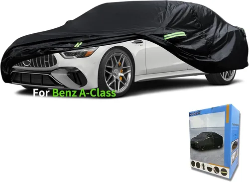 Vista 27 de Ajuste personalizado para funda de auto Mercedes-Benz, impermeable para todo tipo de clima, protección UV, resistente al viento, para exteriores