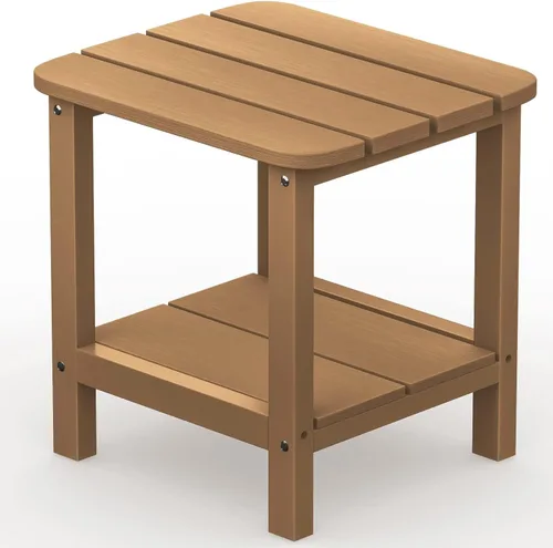 Vista 25 de SERWALL Mesa auxiliar Double Adirondack, Mesa auxiliar de forma rectangular, Negra