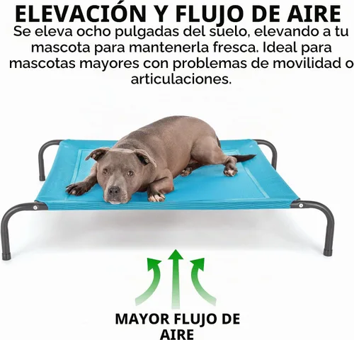 Vista 7 de FurHaven Cunas elevadas para mascotas – Hamaca de malla de nailon refrescante y transpirable para perros pequeños y gatos, fácil de montar, duradera