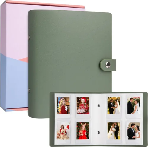 Vista 14 de Álbum de fotos de 320 bolsillos para fotos Polaroid de 2 x 3 pulgadas, álbum de fotos con capacidad para 320 fotos para Fujifilm Instax Mini 12 11 9