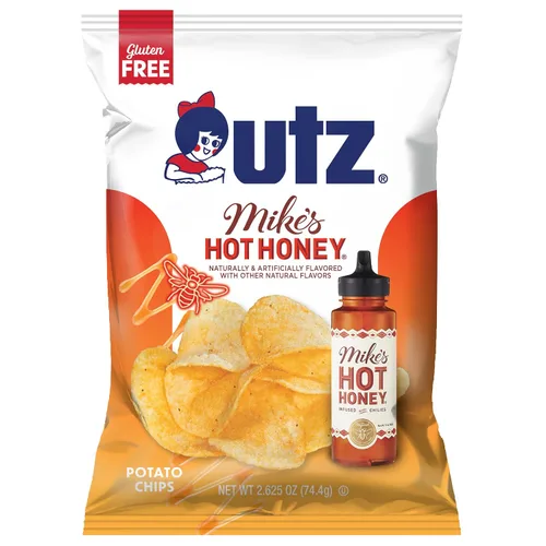 Vista 4 de Utz® Mike's Hot Honey - Papas fritas con sabor a miel; 2.625 onzas, 14