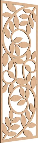 Vista 99 de 9 3/8"W x 24 3/8"H x 1/4"T Utica Decorativo Fretwork Madera Paneles de Pared, Abedul
