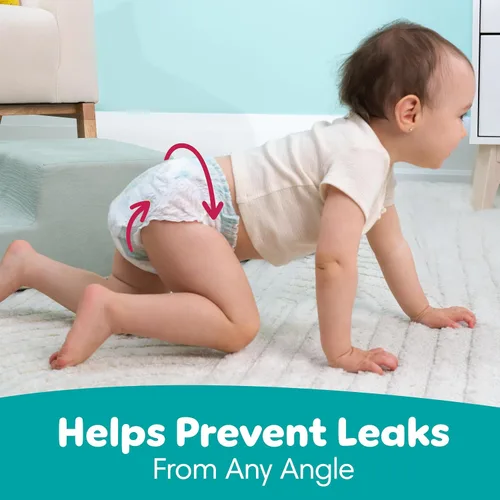 Vista 5 de Pañales Pampers - Swaddlers 360° - Talla 3, 70 unidades, hasta 100% de protección contra fugas, ajuste cómodo y seco, diseñado para cambios fáciles