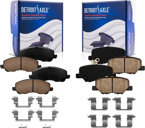 Vista 20 de Detroit Axle - Juego de pastillas de freno para pinza de freno delantera izquierda de repuesto para Express Savana 1500 2500 Tahoe Astro Yukon