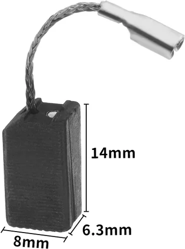 Vista 4 de 2 pares de cepillos de carbono parada automática compatible con FLEX PE 14-2 150 PE 14-3 125 pulidor 0.248x0.315x0.551 in herramienta eléctrica