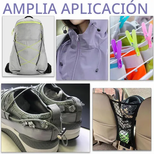Vista 6 de Surtido de 12 rollos de cuerda elástica de colores de 0.079 in, 300 pies, cuerda elástica redonda con cuentas pequeñas para poni, cuentas