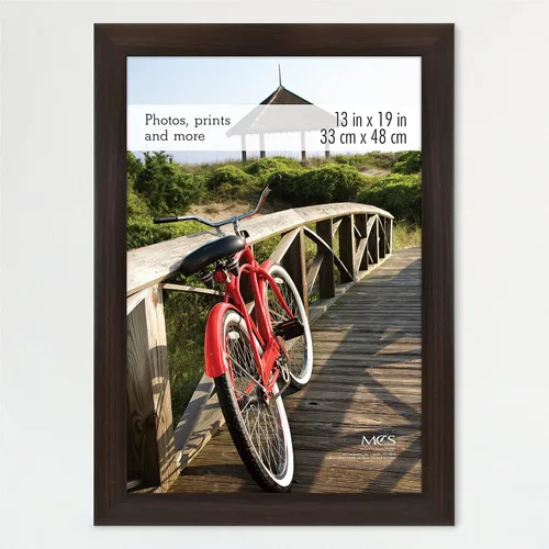 Vista 35 de MCS Marco para póster con estilo de museo, 11 x 17 pulgadas, madera de granero, vertical y horizontal, para colgar en la pared, marco grande