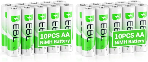 Vista 11 de EBL Baterías recargables AA de 1.2 V 2500 mAh de alto rendimiento precargadas pilas AA – 4