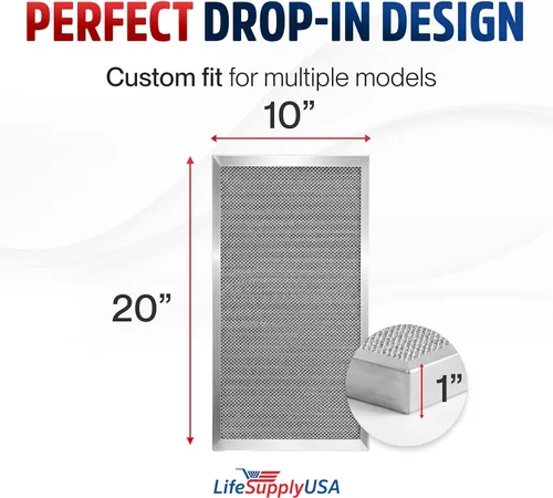 Vista 6 de Filtro de aire electrostático 10x20x1, MERV 8, lavable, reutilizable para estufa/aire acondicionado/HVAC, ahorro de energía, fácil de limpiar