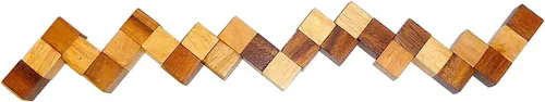 Vista 2 de Logica Jeux Art. Snake - Rompecabezas de lógica 3D - Dificultad 3/6 Dificultad - Rompecabezas de madera - Colección Leonardo da Vinci