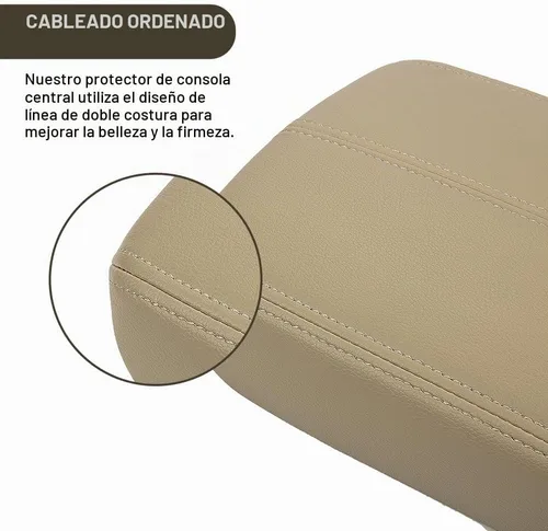 Vista 3 de Funda de reposabrazos para automóvil de repuesto para Honda Accord 2008-2012, protector de consola central de cuero PU, almohadilla impermeable