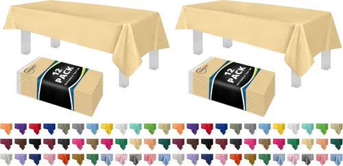 Vista 38 de Mantel de plástico de alta calidad - 54 in. x 108 pulgadas. Grandipity - Mantel rectangular (6 y 12 unidades), Agua (Aqua) Aqua Plastic table
