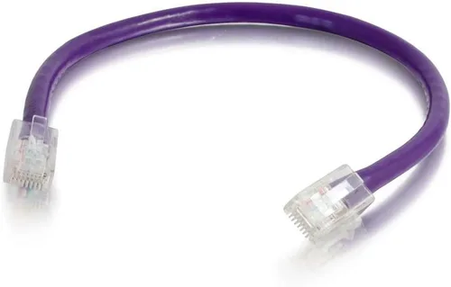 Vista 87 de C2G 24494 Cable cruzado Cat5e - Cable de conexión de red sin blindaje sin arranque, naranja (3 pies, 3.0 ft)