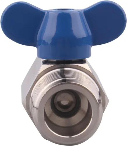 Vista 6 de DERNORD Válvula de bola de acero inoxidable Mini rosca NPT (1/2" hembra y macho)