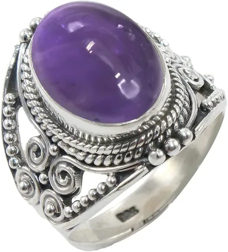 Vista 20 de Anillo de Plata Esterlina 925 para Mujeres con Piedra Preciosa Natural, Anillo de Compromiso de Plata Esterlina, Piedra Natal de Junio con Engaste