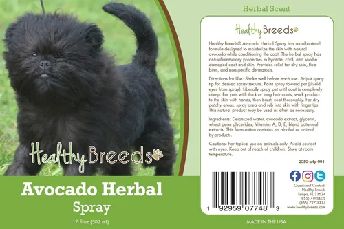 Vista 2 de Healthy Breeds Affenpinscher - Spray de hierbas para aguacate (17 oz)