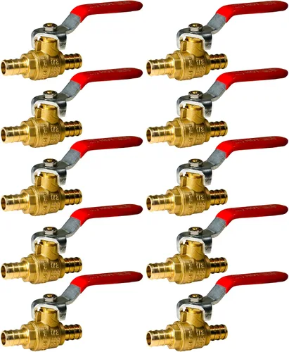 Vista 30 de XFITTING 2 piezas de válvula de bola Pex de 1 pulgada, 23-1-1 = 2X (2 paquetes)