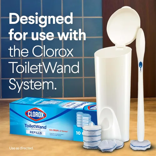 Vista 14 de Clorox ToiletWand - Recambios de limpiador de inodoro, cepillo de inodoro, original, 10