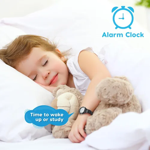 Vista 6 de Beeasy Kids Watch for 5-15 Year Old Boys Girls Digital Watch Multifunctional 5ATM Waterproof Alarm Calendar Chronograph LED Wrist Watch for Children
