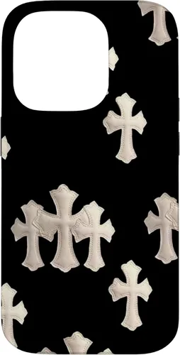 Vista 17 de Funda en blanco y negro con cruces para iPhone 17