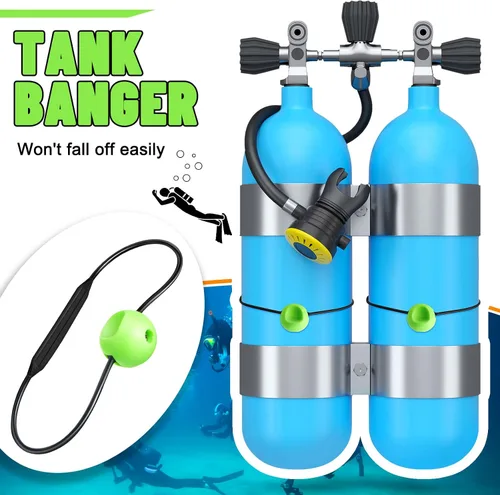 Vista 2 de 2 unids tanque Banger dispositivo de señal subacuática cilindro buceo tanque accesorios para buzos fabricante de ruido