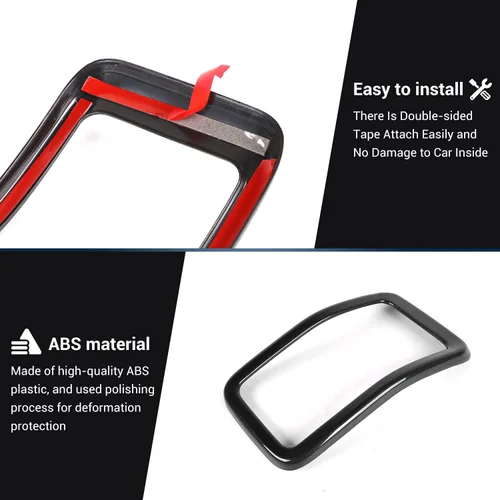 Vista 7 de JeCar Insertos de Parrilla ABS Kit de Moldura de Cubierta de Rejilla Compatible con Jeep Cherokee 2019-2021 KL, Negro