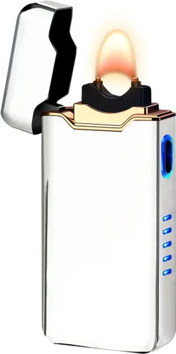Vista 9 de COZYLIFE Encendedor de arco eléctrico con sensor táctil, encendedor de arco electrónico de llama de alta potencia, recargable por USB, resistente al