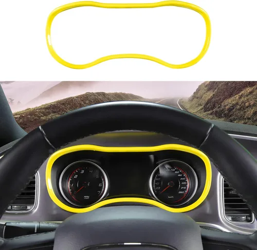 Vista 7 de Voodonala Consolas centrales de fibra de carbono para cargador, tablero de instrumentos, accesorios interiores para Dodge Charger 2015-2026+, 1
