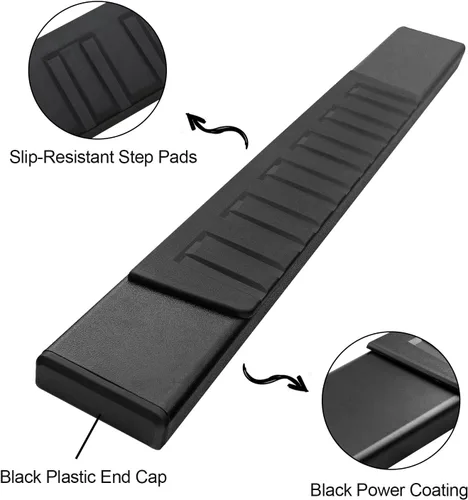 Vista 8 de Barras de paso laterales de 6 pulgadas, regulares, compatibles con Ford F250 F350 F450 F550 Superduty 2017-2026, cabina regular/estándar/simple