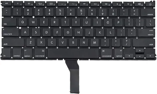 Vista 3 de Teclado (inglés de EE. UU.) + kit de tornillos de repuesto para MacBook Air de 13 pulgadas A1369 (mediados de 2011) A1466